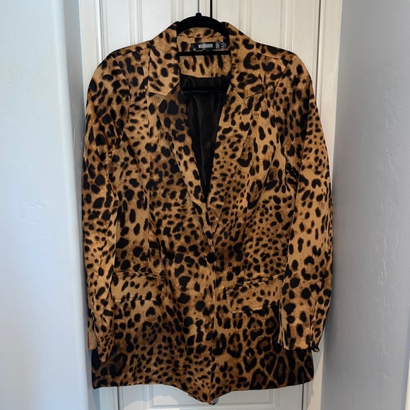 Missguided leopard print blazer - Picture 1 of 6